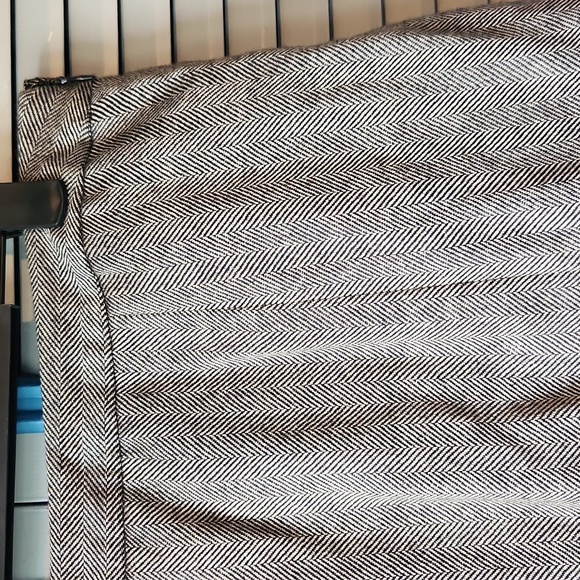 Chaps Grey Herringbone Wool Blend Skirt - Picture 4 of 9